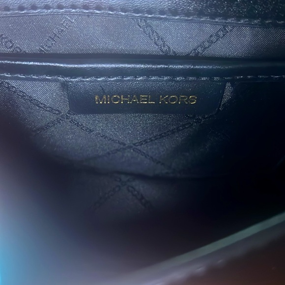 MICHAEL KORS Hayden Leather/Suede Crystal Embellished Crossbody - Picture 10 of 11